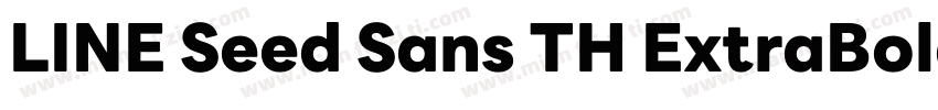 LINE Seed Sans TH ExtraBold字体转换